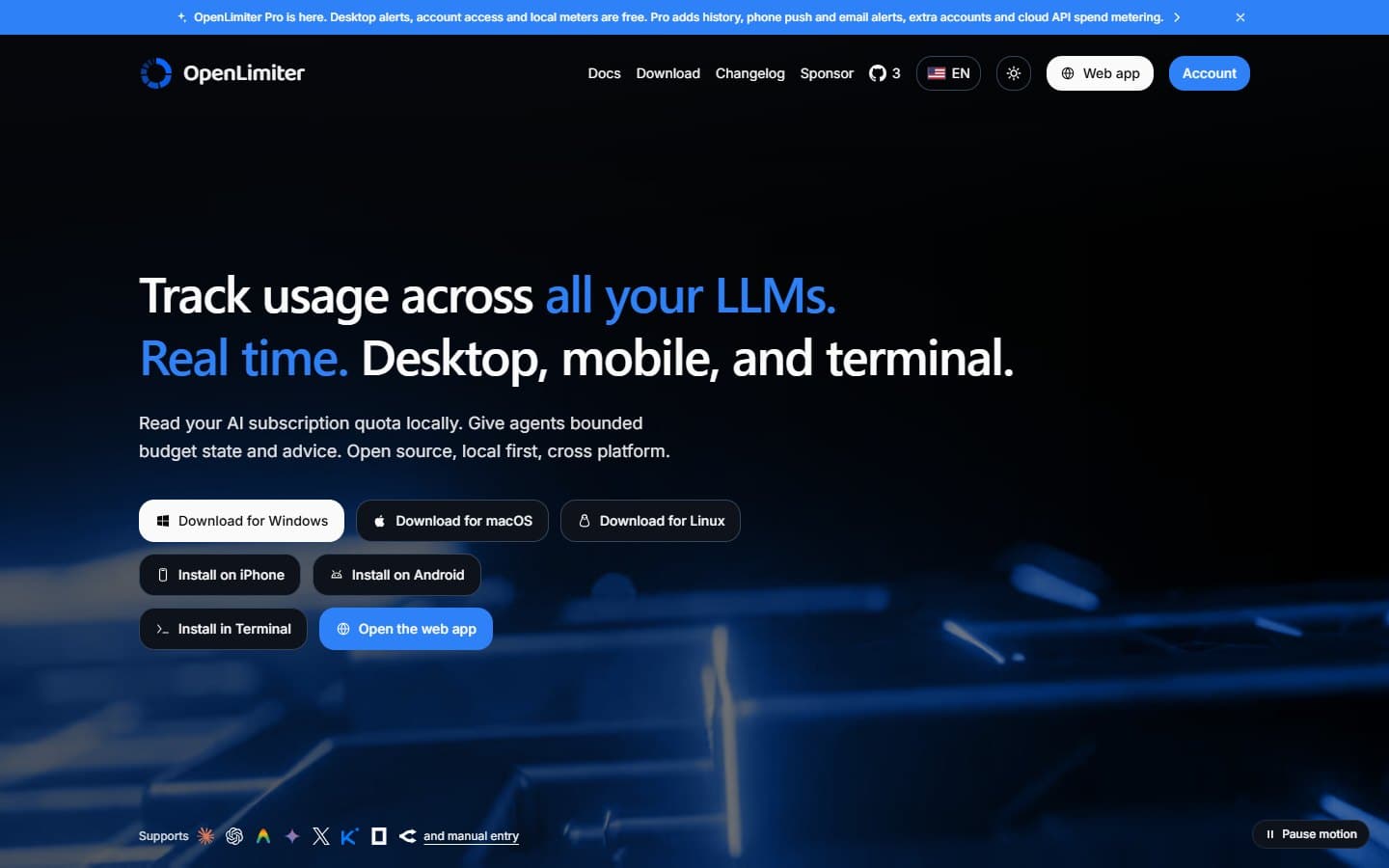 OpenLimiter website